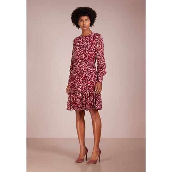 LK Bennett London DR Damiell Long Sleeve Midi Dress US 2 - Picture 1 of 9